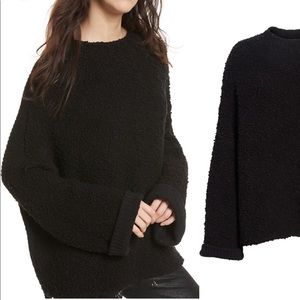 Free People Cuddle Up sweater Black Xs